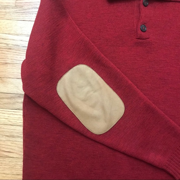Tricots St Raphael - Red Merino Wool Sweater - Picture 6 of 12